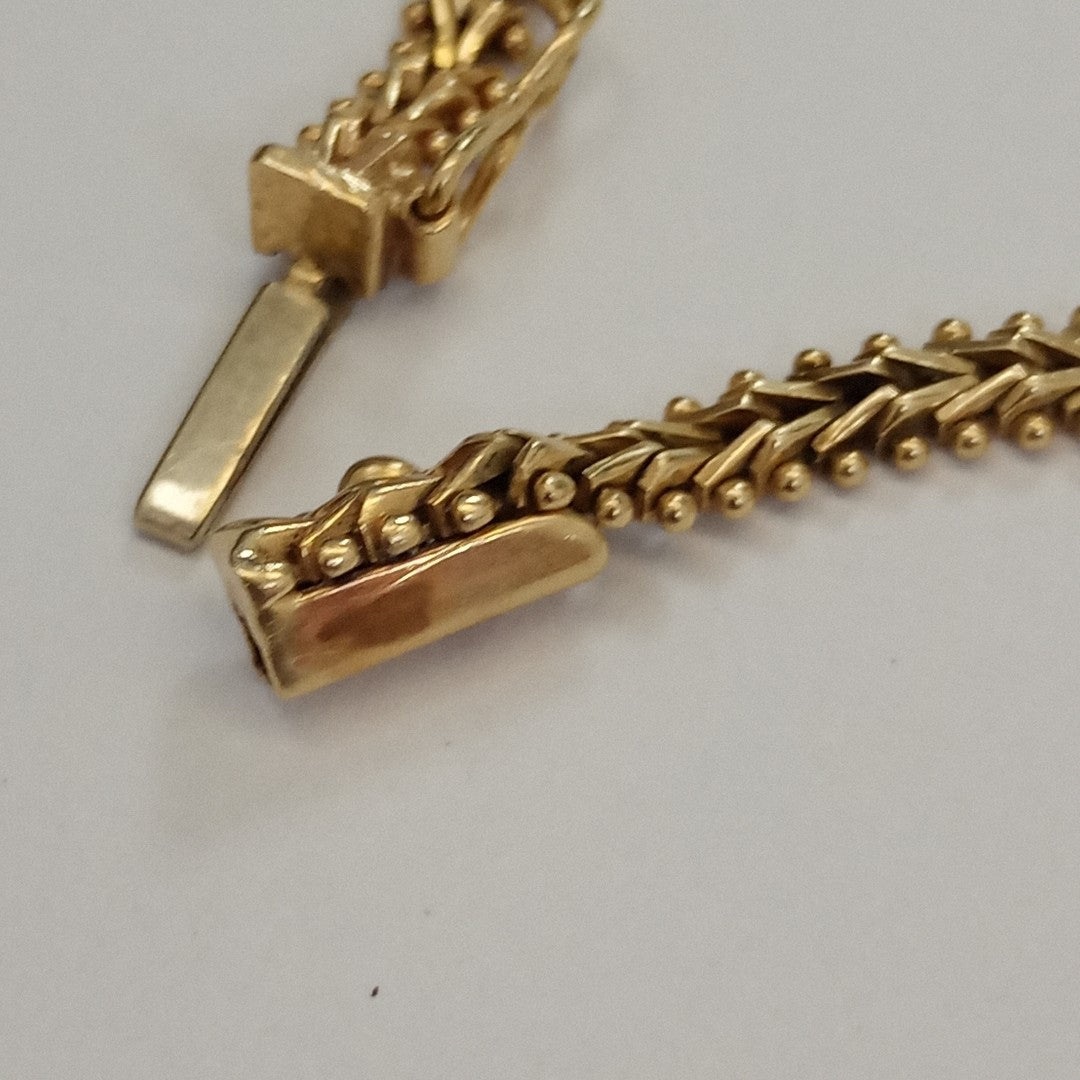 PULSERA ORO COMBINADO 14 K 8,50 GRMS (SEMINUEVO)