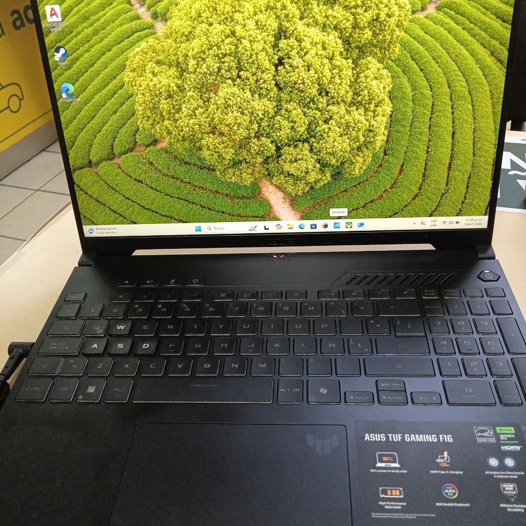 LAPTOP ASUS TUF GAMING F16 FX607VJ-RL023W (2025) 1 TB SSD 16 GB RAM (SEMINUEVO)
