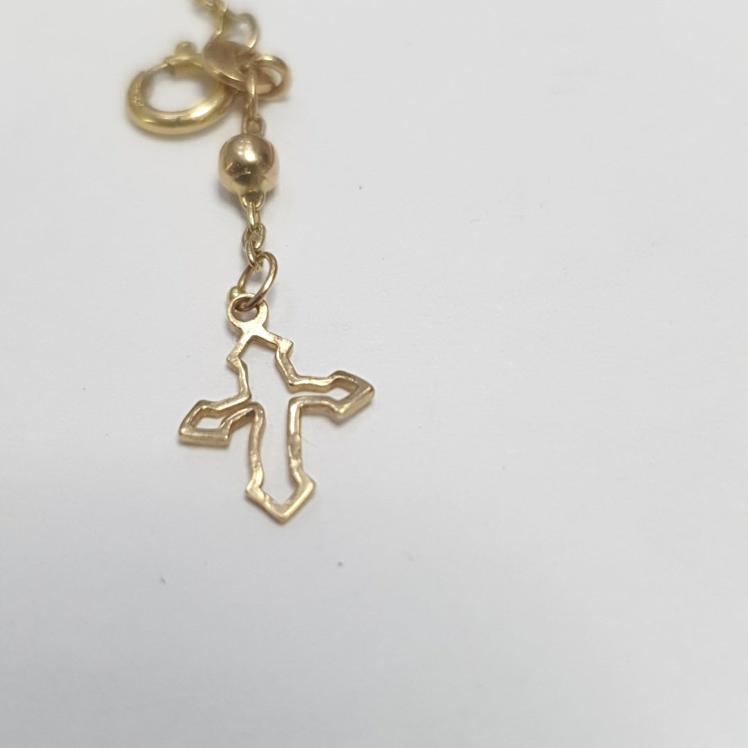 PULSERA, ROSARIO ORO 18 K 2.9 GRMS (SEMINUEVO)