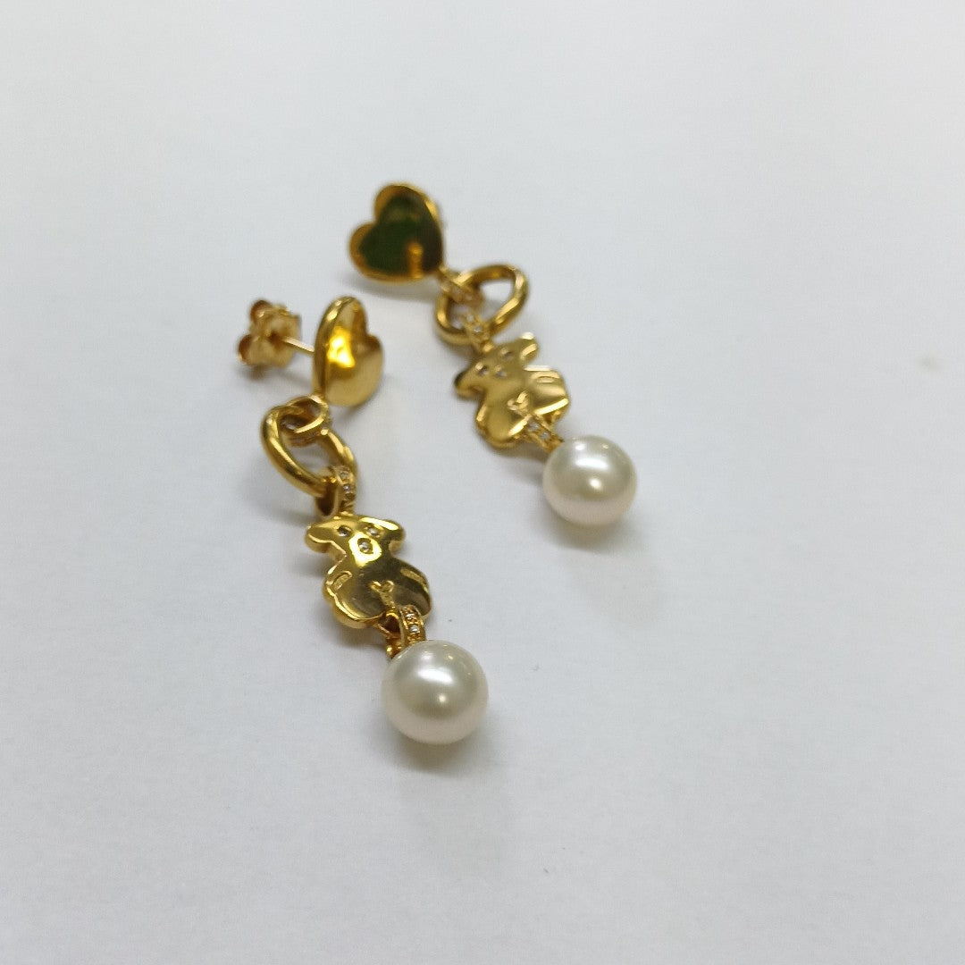 ARETES PAR ORO 18 K 8.8 GRMS (SEMINUEVO)