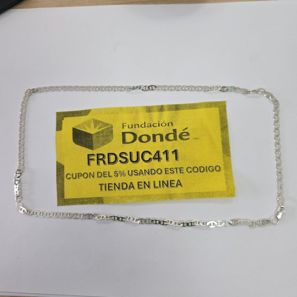 CADENA TEJIDO GUCHI PLATA .925 55 CM 12.6 GR (NUEVO)