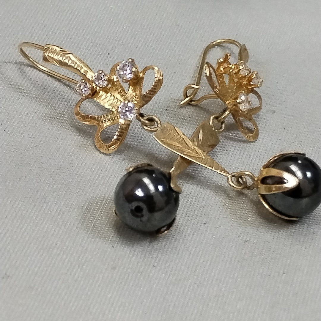 ARETES PAR ORO 10 K 4,90 GRMS (SEMINUEVO)