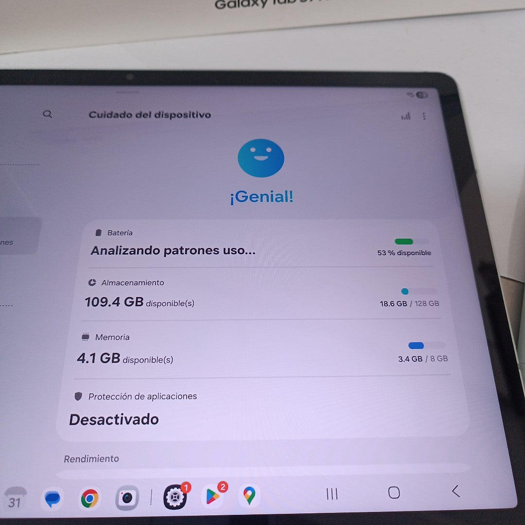 TABLETA SAMSUNG GALAXY TAB S9 FE+ SM-X610 (2023) 128 GB 8 GB RAM (SEMINUEVO)