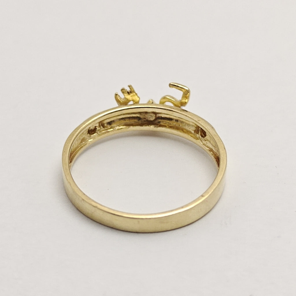 ANILLITO ORO COMBINADO 14 K 2,20 GRMS (SEMINUEVO)