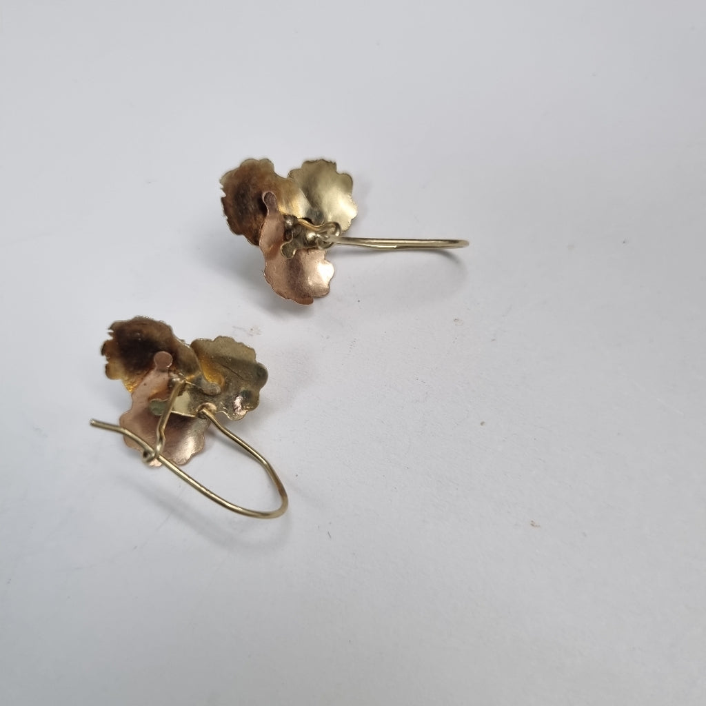 ARETES PAR ORO,ORO COMBINADO 10 K 2,40 GRMS (SEMINUEVO)