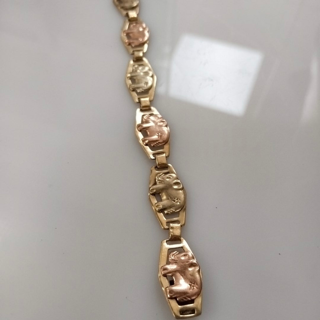 PULSERA ORO,RODIADO 10 K 8,60 GRMS (SEMINUEVO)