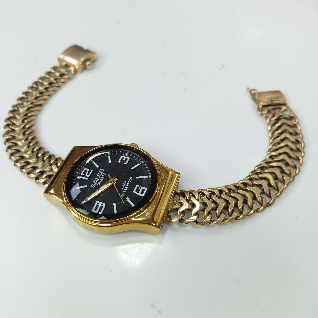 RELOJ CAJA ACERO PULSO ORO ORO 10 K 41.5 GRMS (SEMINUEVO)