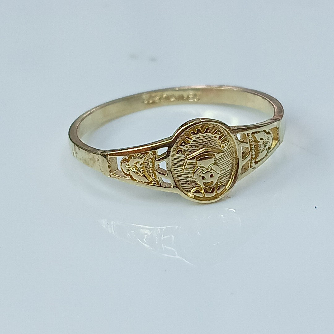 ANILLO DE GRADUACIÓN ORO 10 K 1.3 GRMS (SEMINUEVO)