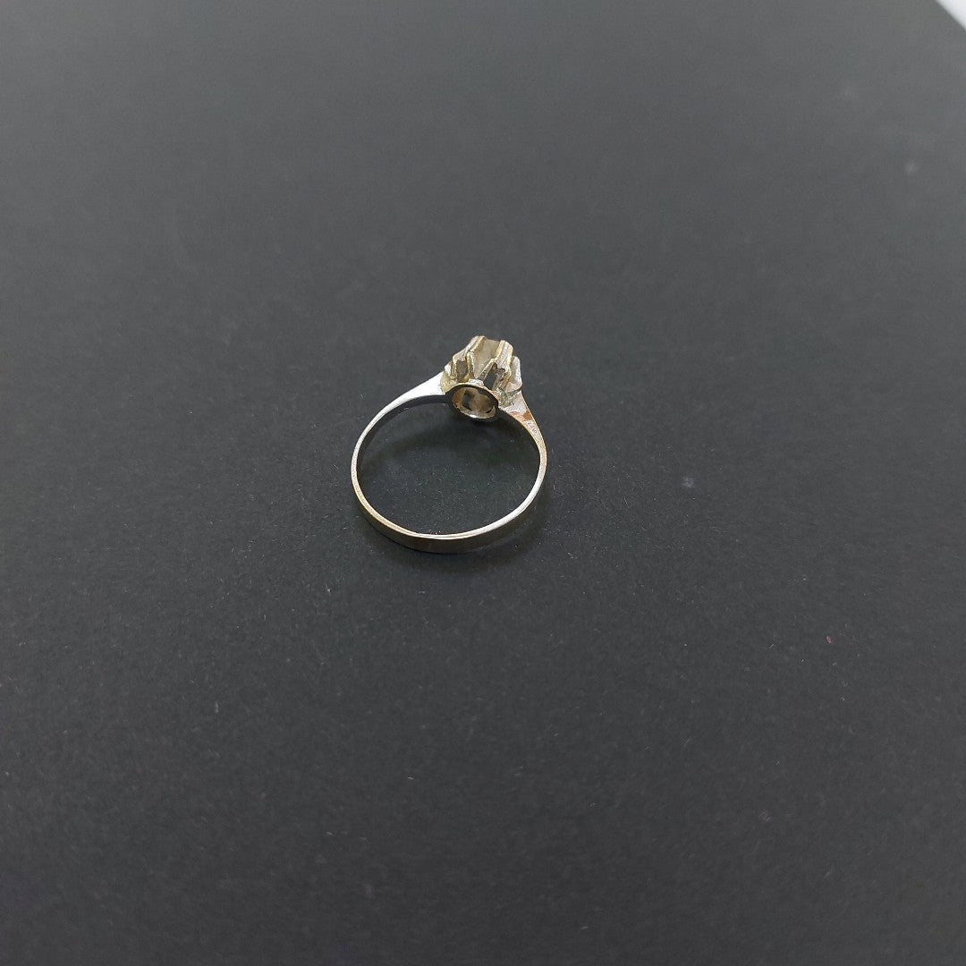 ANILLO ORO BLANCO 10 K 1.6 GRMS (SEMINUEVO)