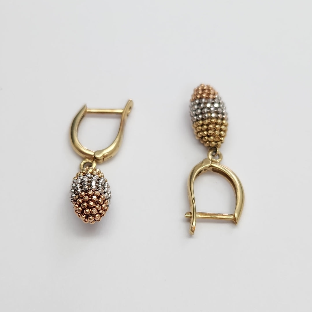 ARETES PAR ORO 14 K 3,60 GRMS (SEMINUEVO)