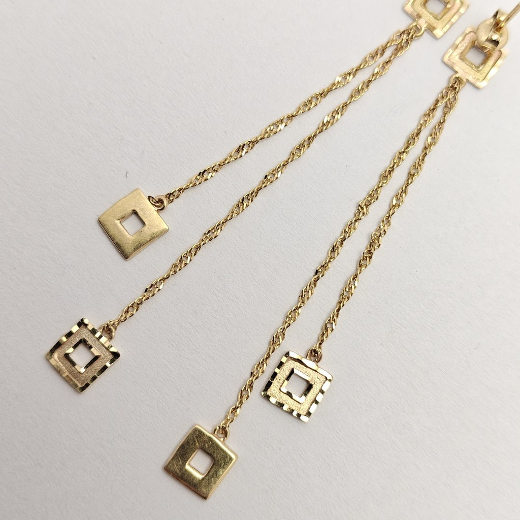 BROQUELES PAR ORO 14 K 1,90 GRMS (SEMINUEVO)