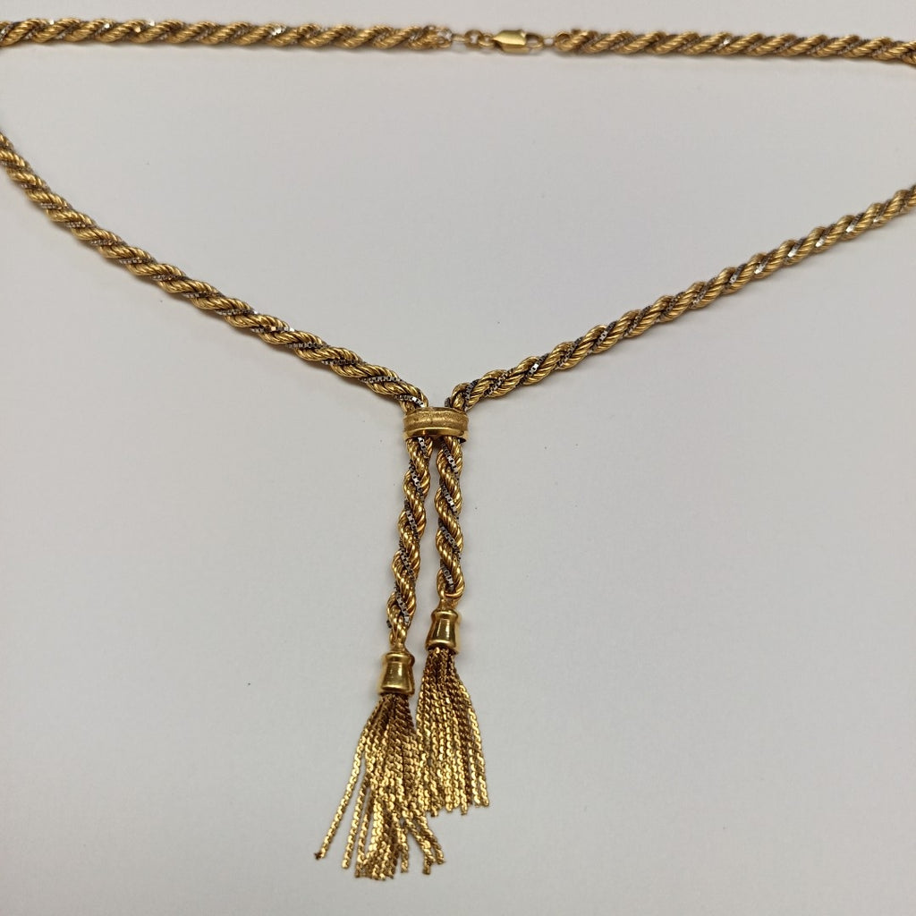 GARGANTILLA ORO,ORO BLANCO 16K 26,70 GRMS (SEMINUEVO)