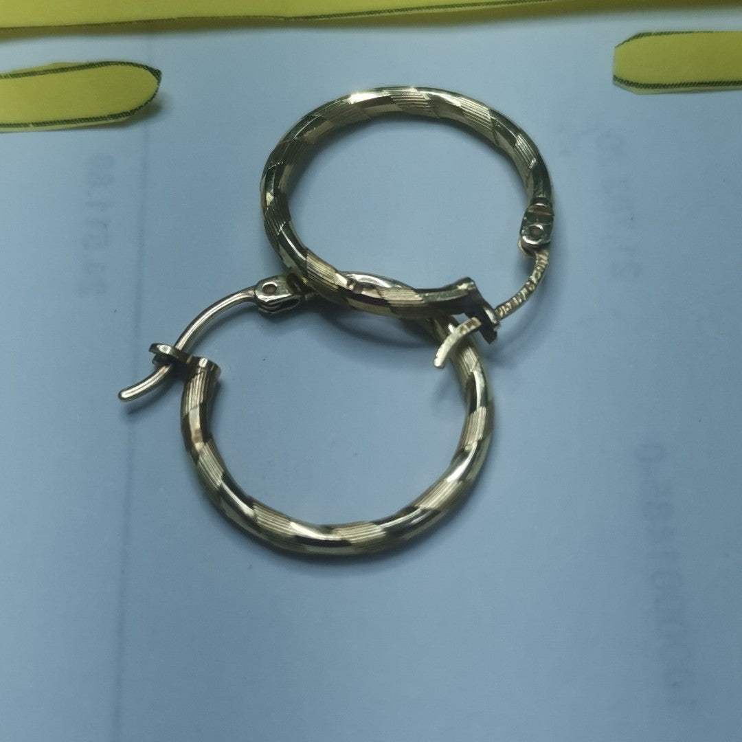 ARRACADAS PAR ORO 14 K 1.7 GRMS (SEMINUEVO)