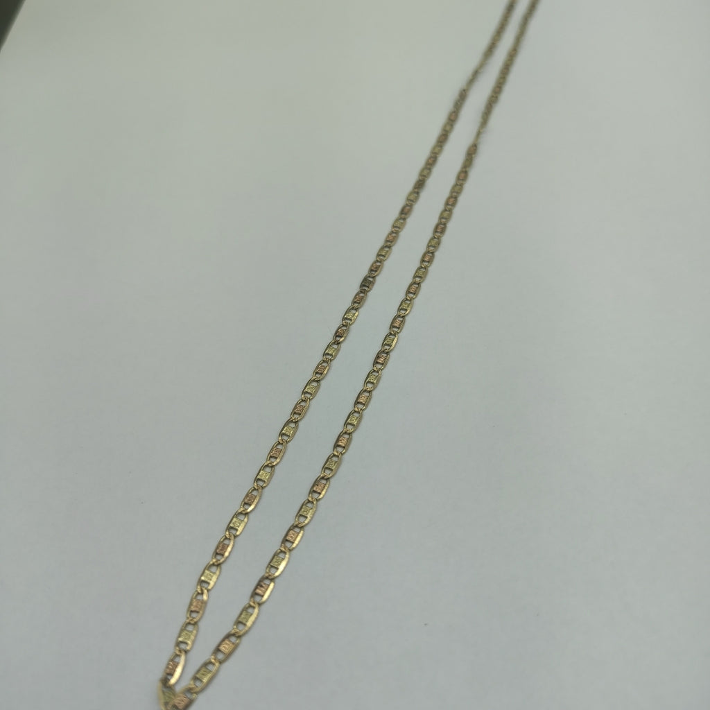 CADENA ORO, ORO COMBINADO 14 K 3.7 GRMS (SEMINUEVO)