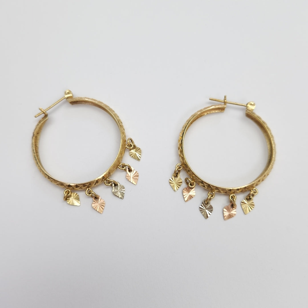 ARRACADAS PAR ORO 14 K 5,80 GRMS (SEMINUEVO)