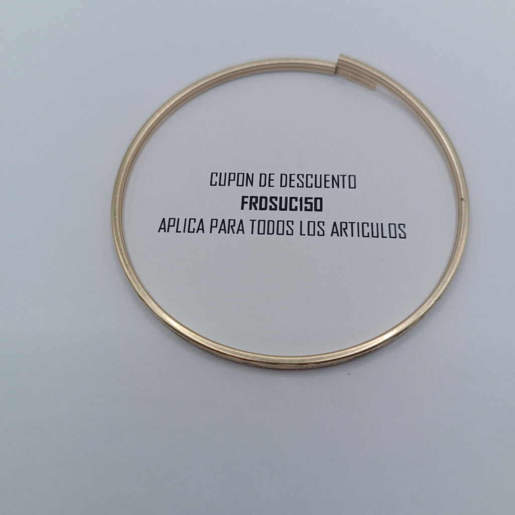 PULSERA RIGIDA ORO 10 K 4 GRMS (SEMINUEVO)
