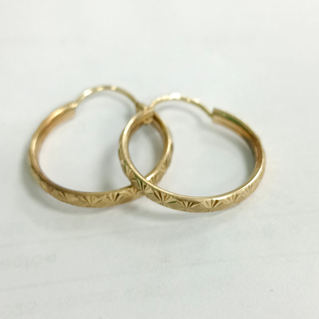 ARRACADAS PAR ORO 8 K 1,30 GRMS (SEMINUEVO)