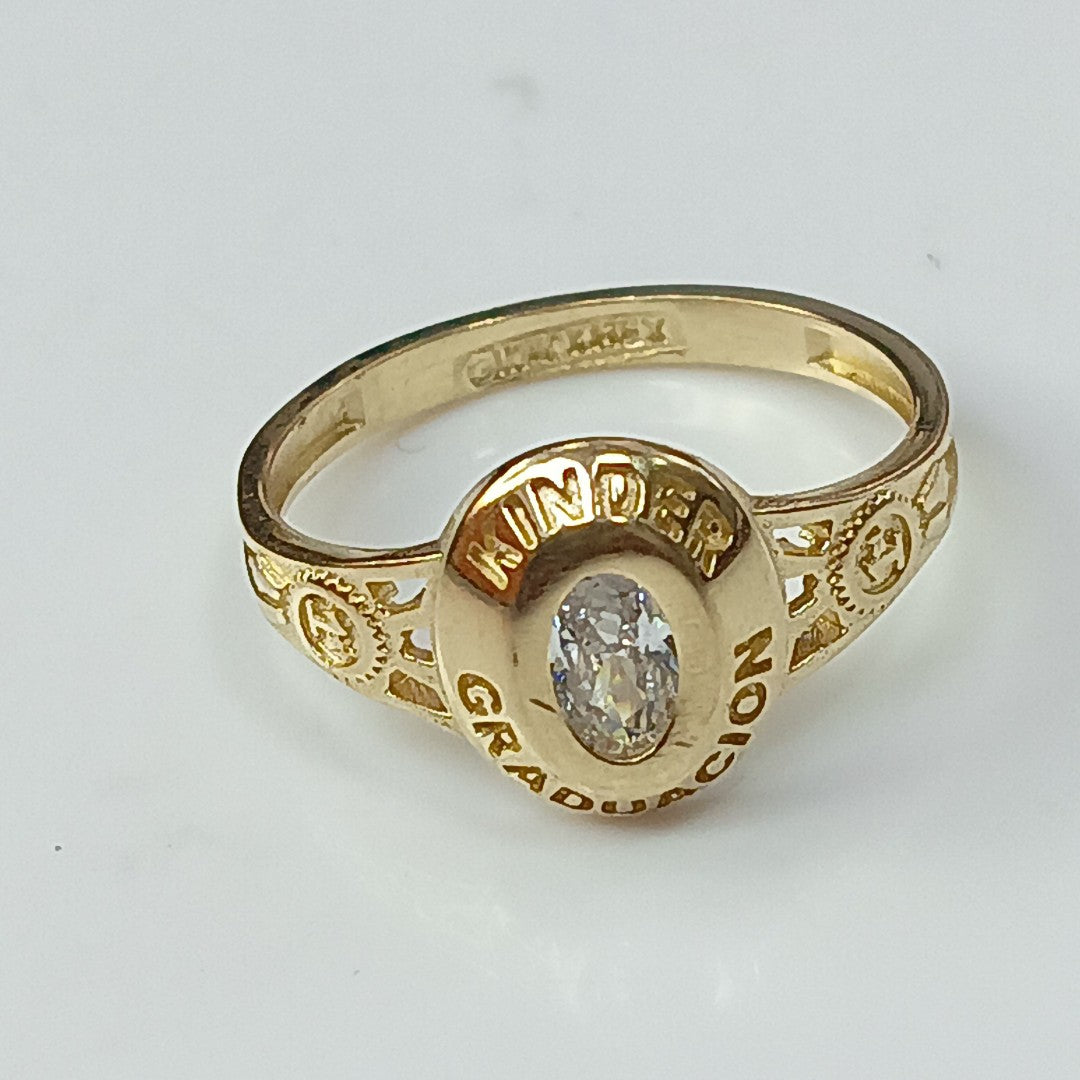 ANILLO DE GRADUACIÓN ORO 10 K 1.4 GRMS (SEMINUEVO)