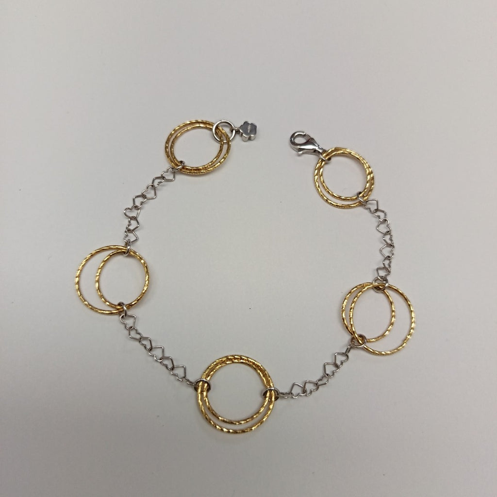 PULSERA ORO COMBINADO 14 K 4,70 GRMS (SEMINUEVO)