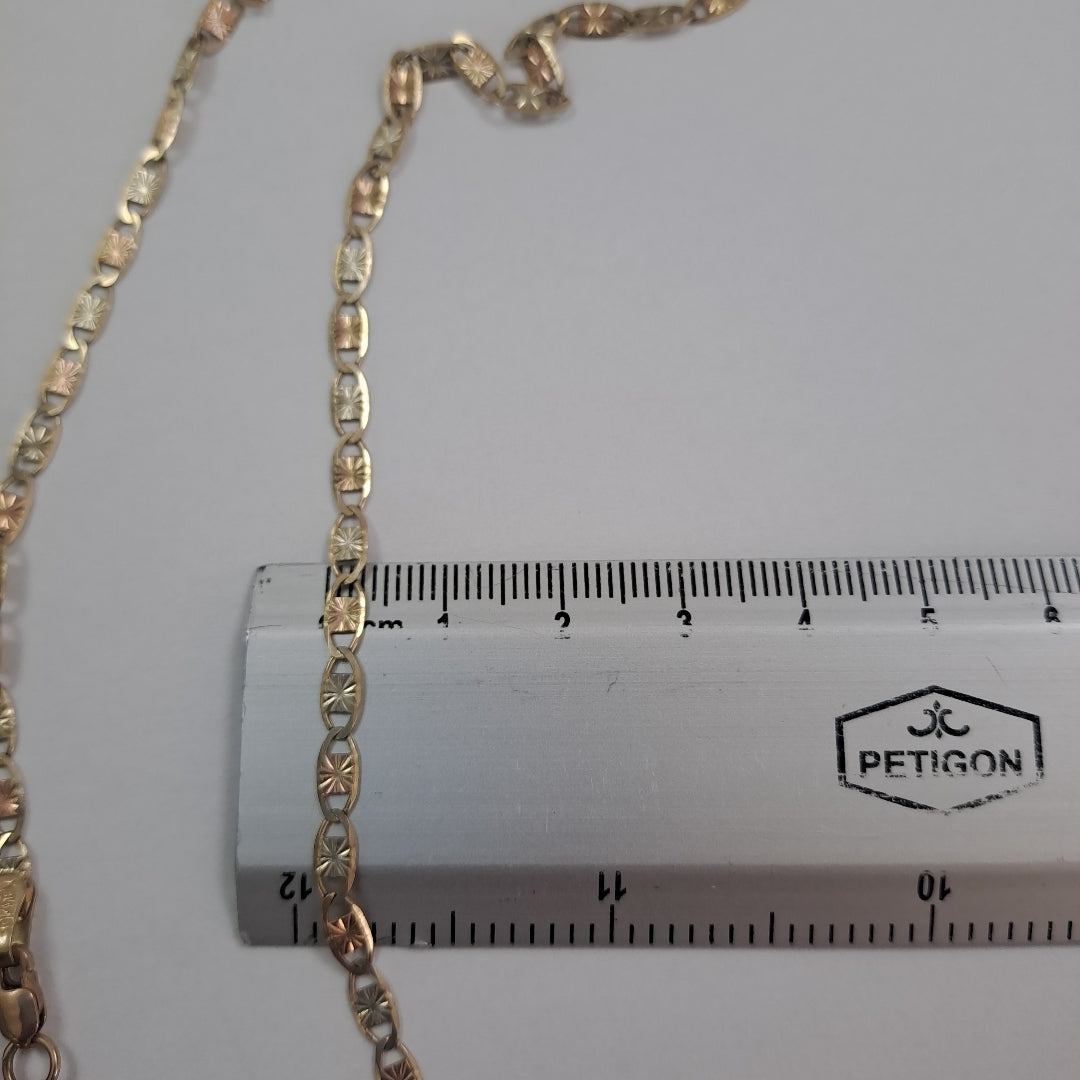 CADENA ORO COMBINADO 10 K 6,40 GRMS (SEMINUEVO)