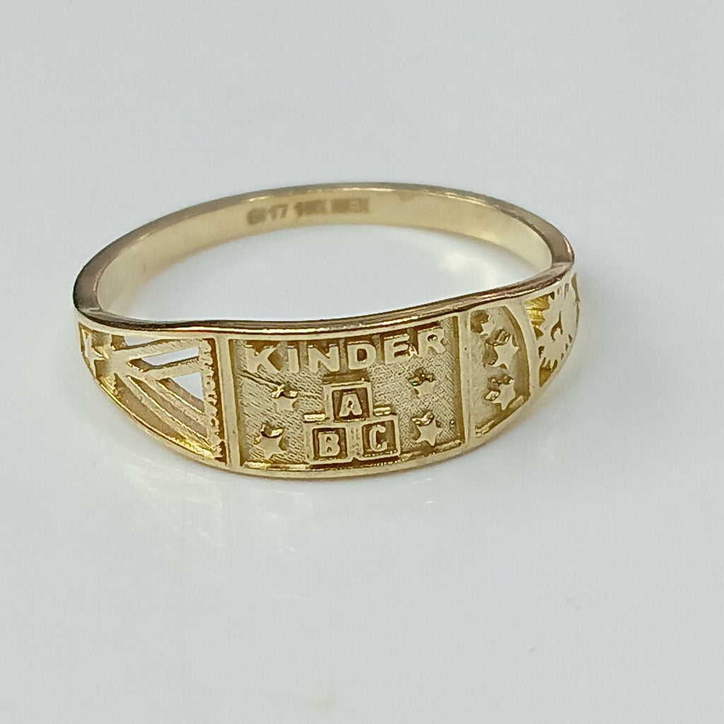 ANILLO DE GRADUACIÓN ORO 10 K 1.2 GRMS (SEMINUEVO)