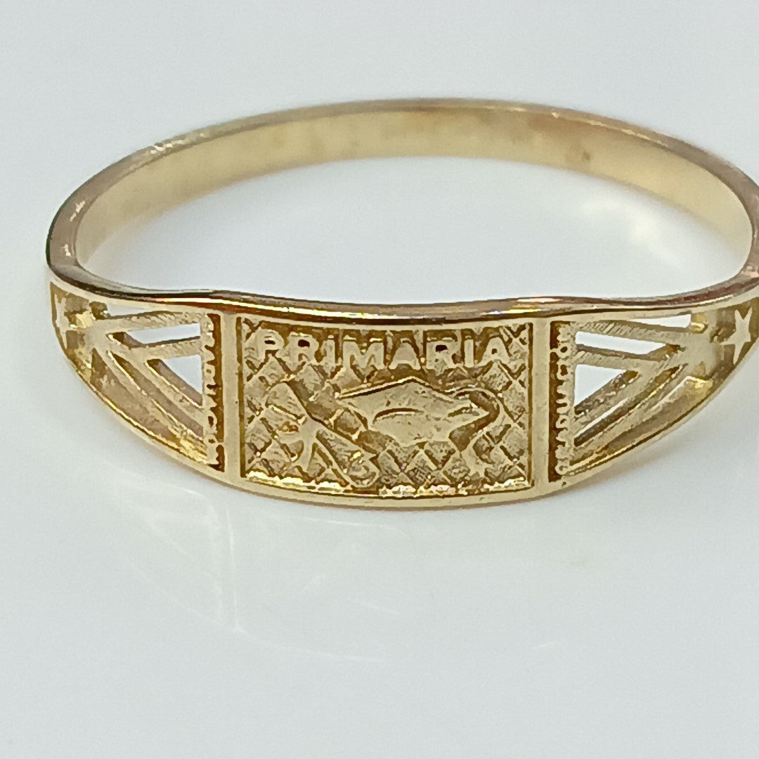 ANILLO DE GRADUACIÓN ORO 10 K 1.3 GRMS (SEMINUEVO)