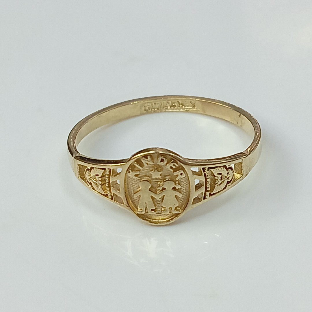 ANILLO DE GRADUACIÓN ORO 10 K 1.1 GRMS (SEMINUEVO)