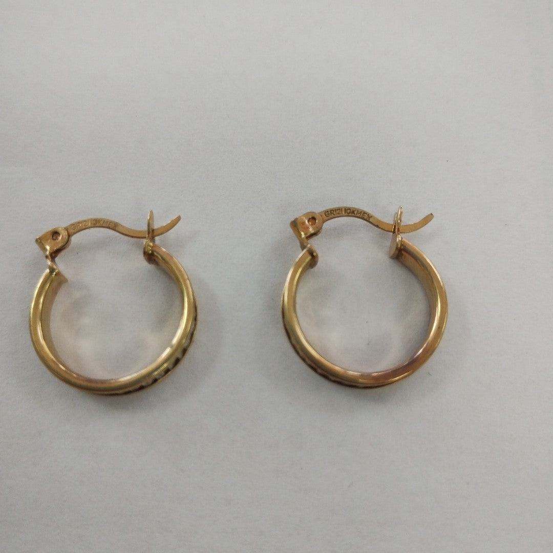 ARRACADAS PAR ORO 10 K 1.9 GRMS (SEMINUEVO)