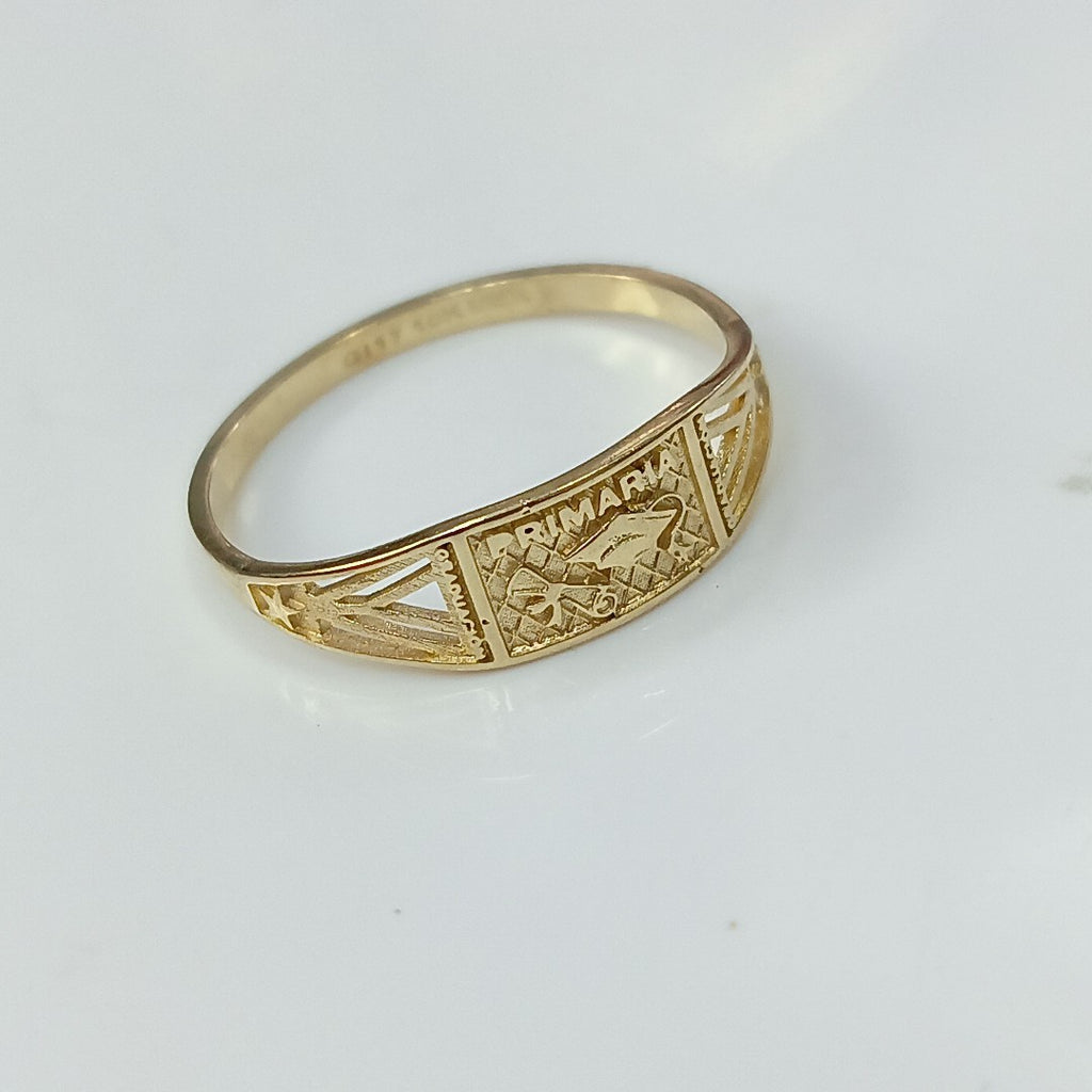 ANILLO DE GRADUACIÓN ORO 10 K 1.2 GRMS (SEMINUEVO)