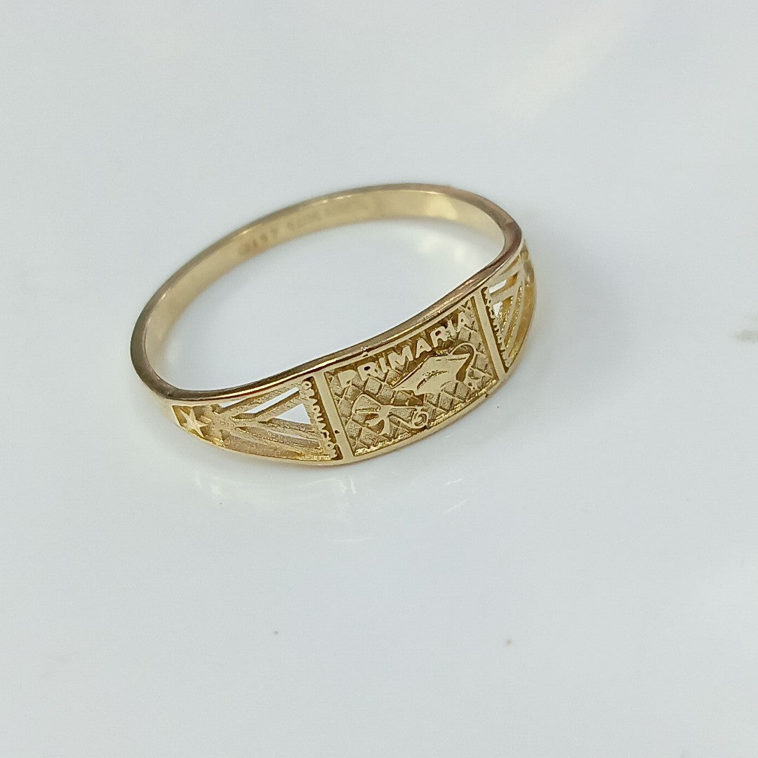 ANILLO DE GRADUACIÓN ORO 10 K 1.2 GRMS (SEMINUEVO)