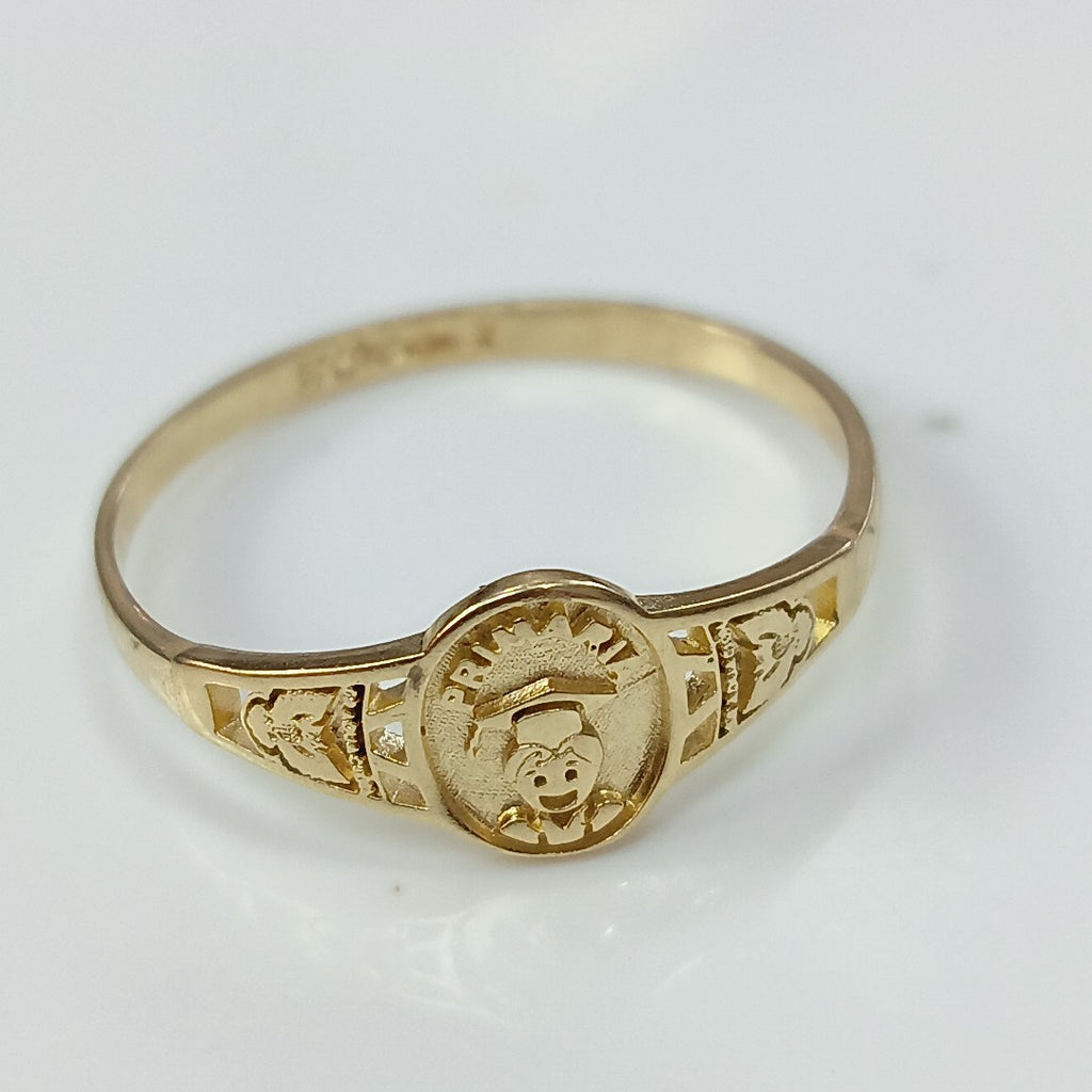 ANILLO DE GRADUACIÓN ORO 10 K 1.1 GRMS (SEMINUEVO)