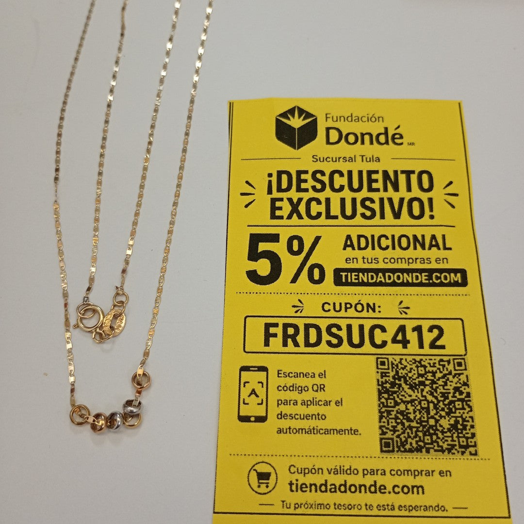 CADENA ORO 10 K 1.2 GRMS (SEMINUEVO)
