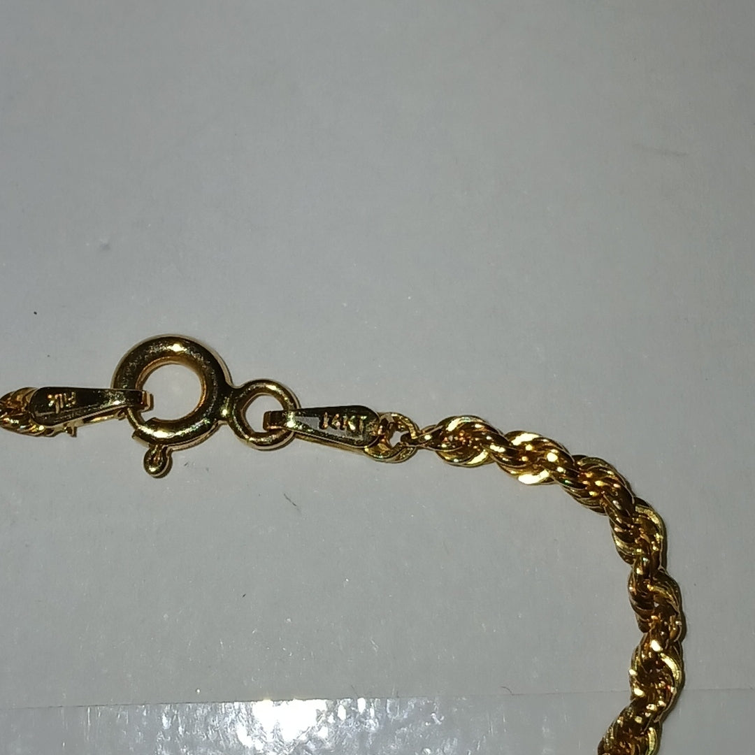 CADENA, DIJE ORO 14 K 9.8 GRMS (SEMINUEVO)