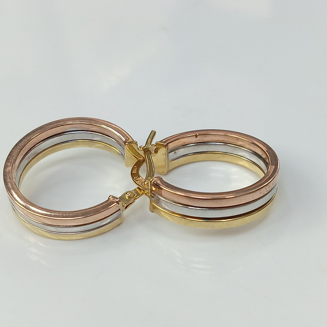 ARRACADAS PAR ORO COMBINADO 10 K 2.5 GRMS (SEMINUEVO)