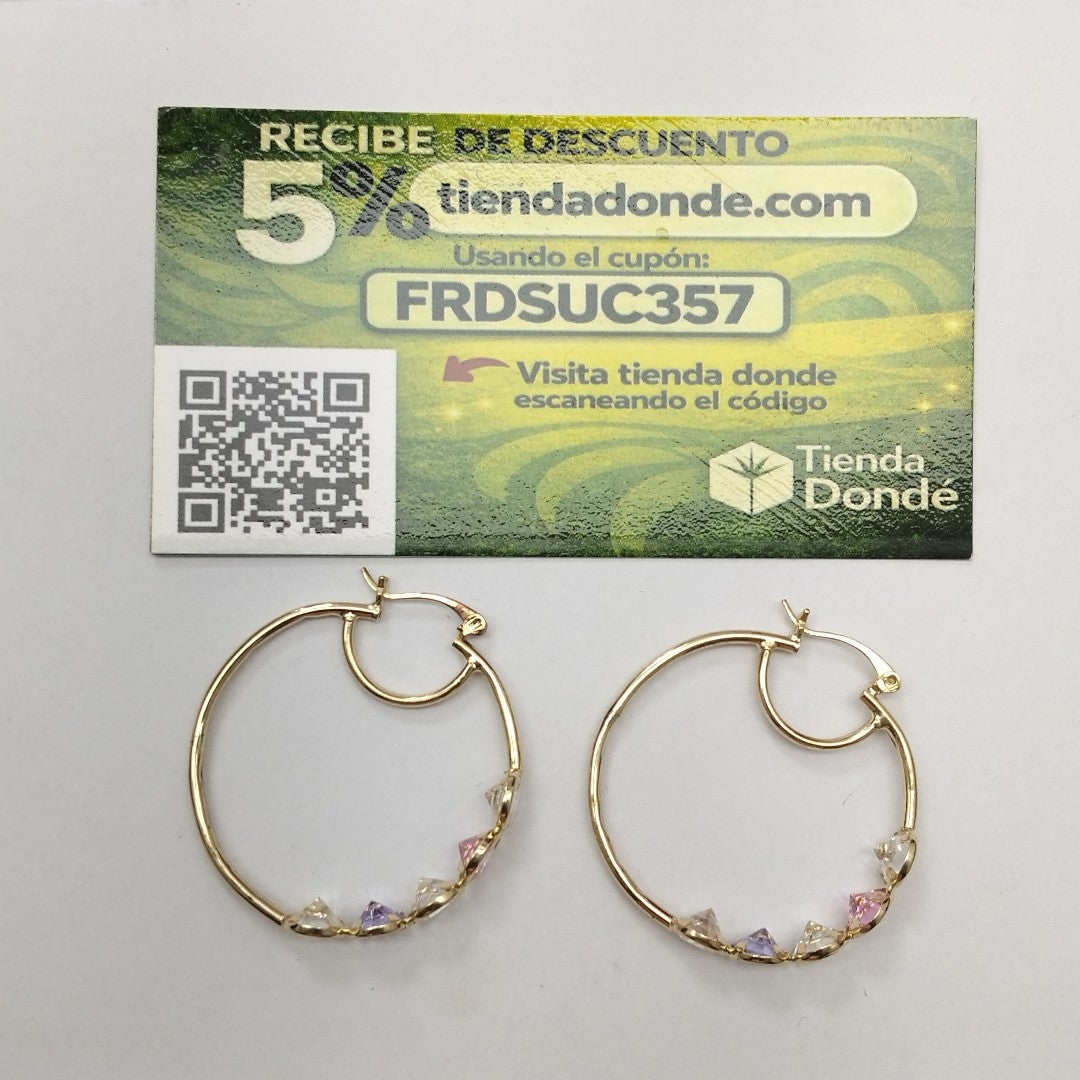 ARRACADAS PAR ORO 14 K 6,40 GRMS (SEMINUEVO)