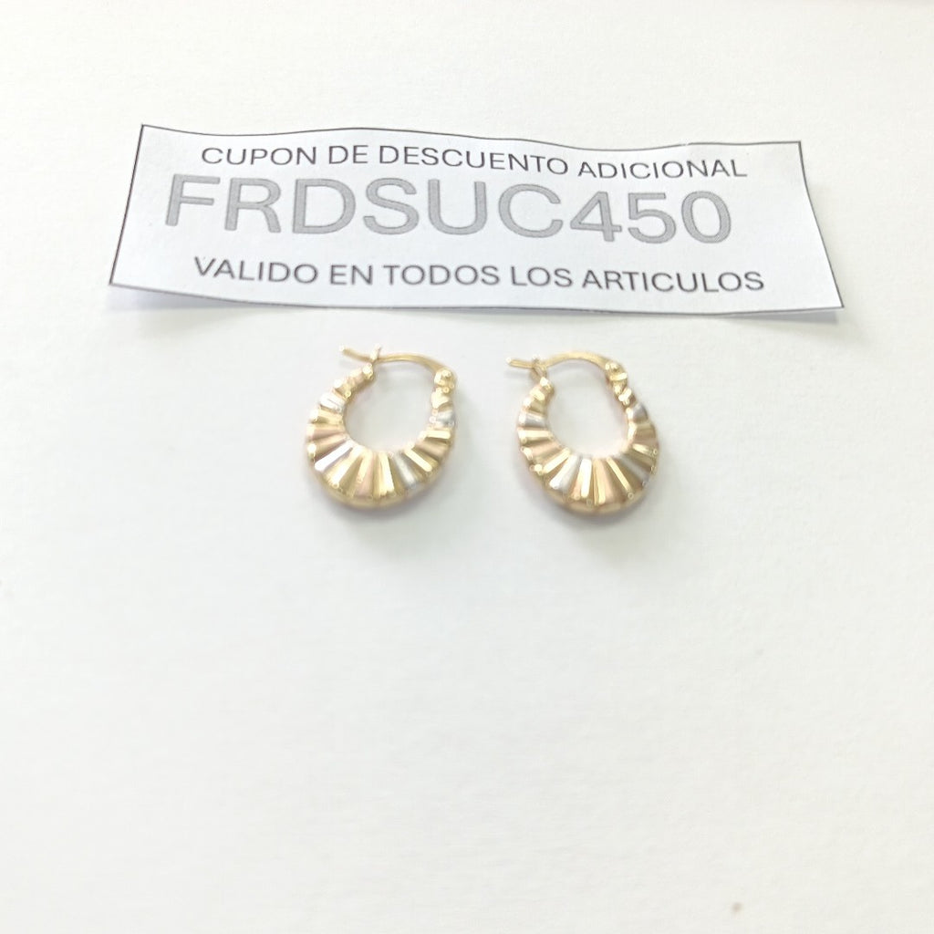 ARRACADAS ORO 14K 1.5 (NUEVO)