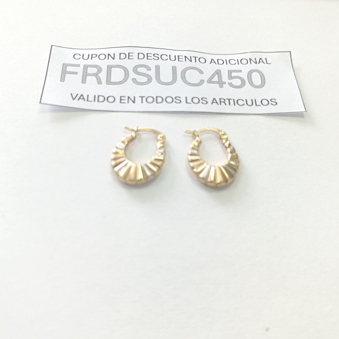 ARRACADAS ORO 14K 1.5 (NUEVO)