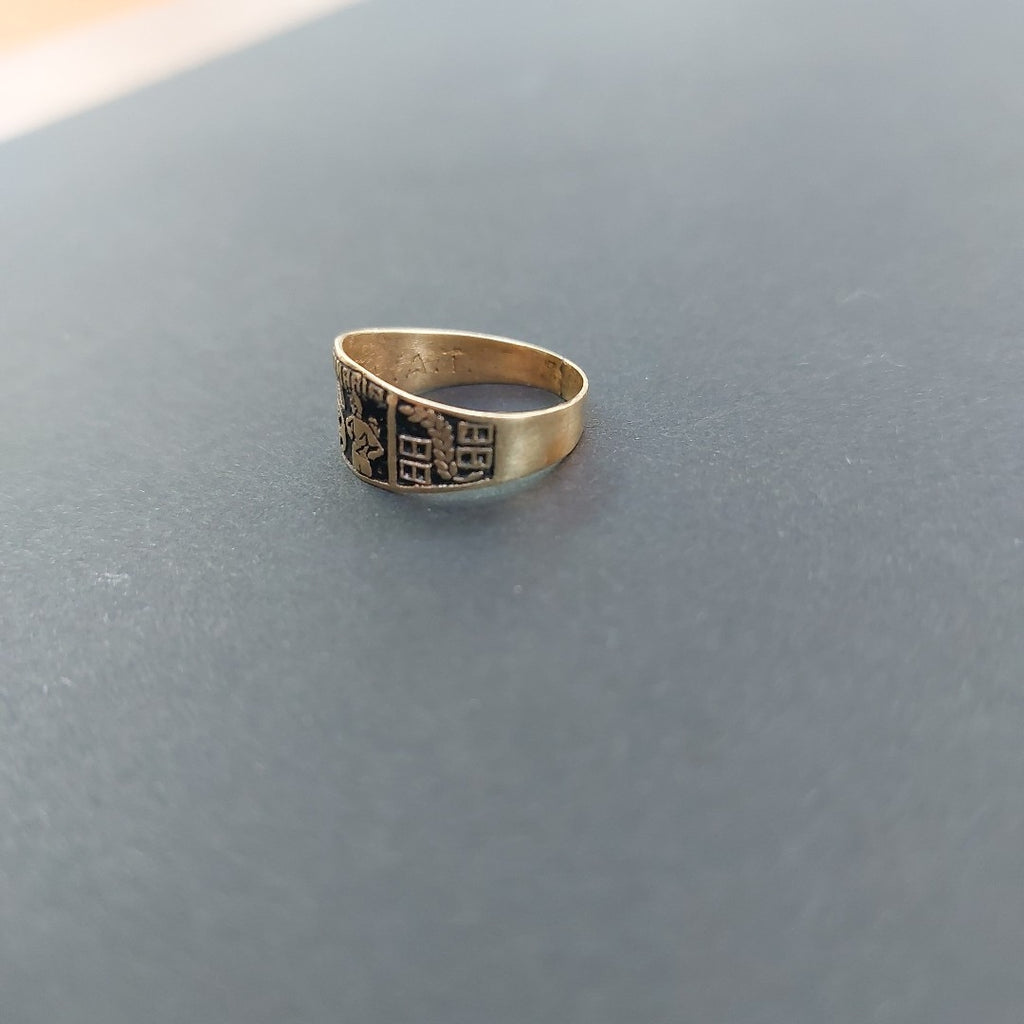 ANILLO DE GRADUACIÓN ORO 10 K 1.5 GRMS (SEMINUEVO)