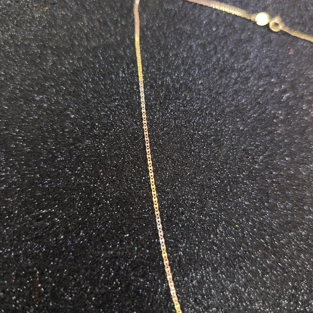 CADENA ORO COMBINADO 14 K 1.1 GRMS (SEMINUEVO)