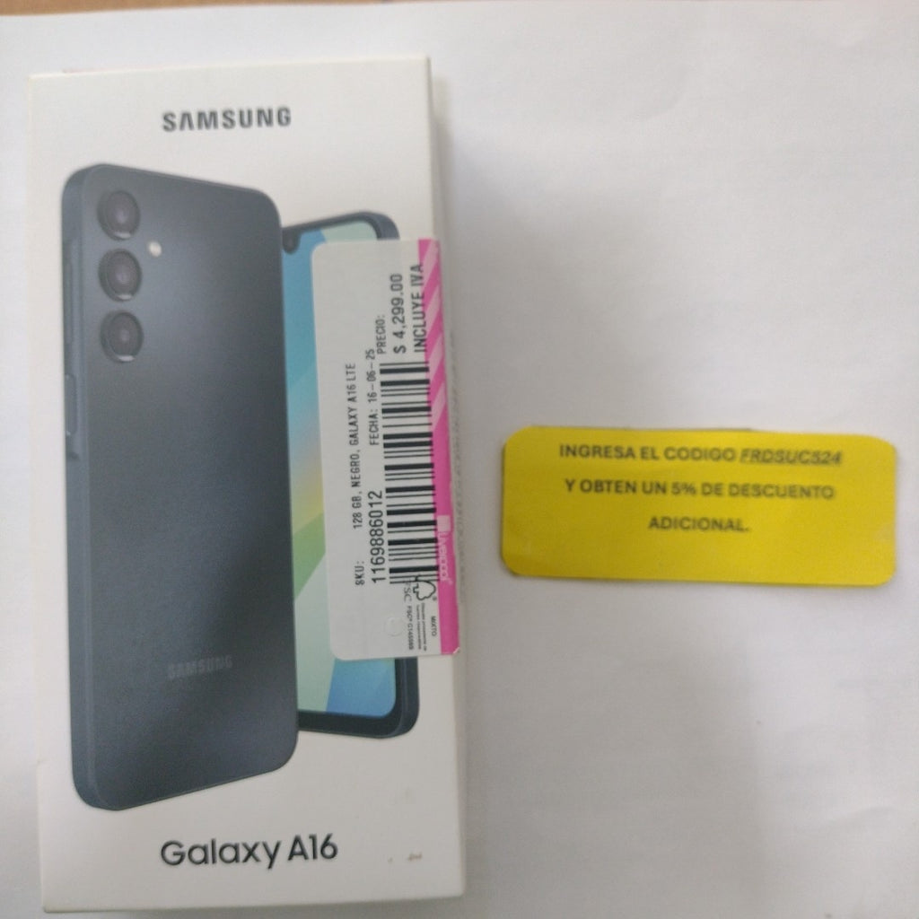 CELULAR SAMSUNG GALAXY A16 SM-A165M (2024) 128 GB 4 GB RAM (SEMINUEVO)