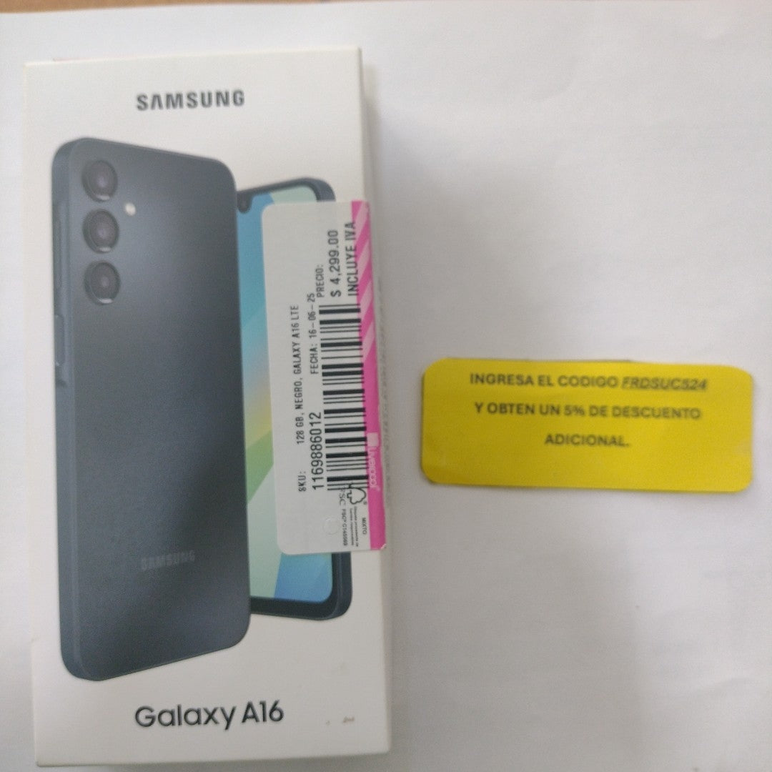 CELULAR SAMSUNG GALAXY A16 SM-A165M (2024) 128 GB 4 GB RAM (SEMINUEVO)
