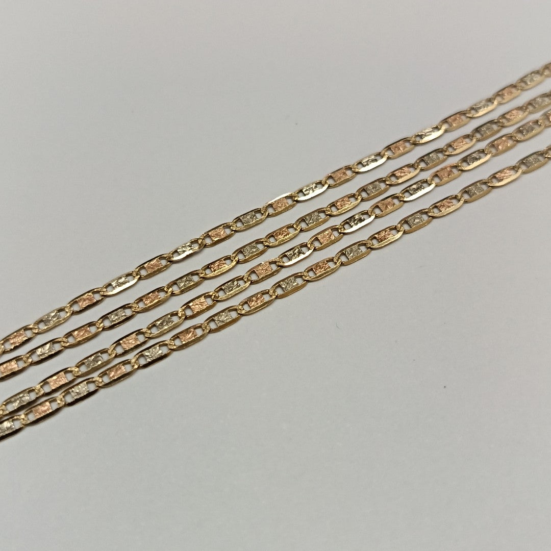 CADENA ORO COMBINADO 14 K 2,70 GRMS (SEMINUEVO)