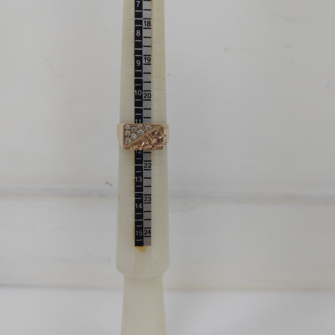 ANILLO ORO 14 K 9 GRMS (SEMINUEVO)