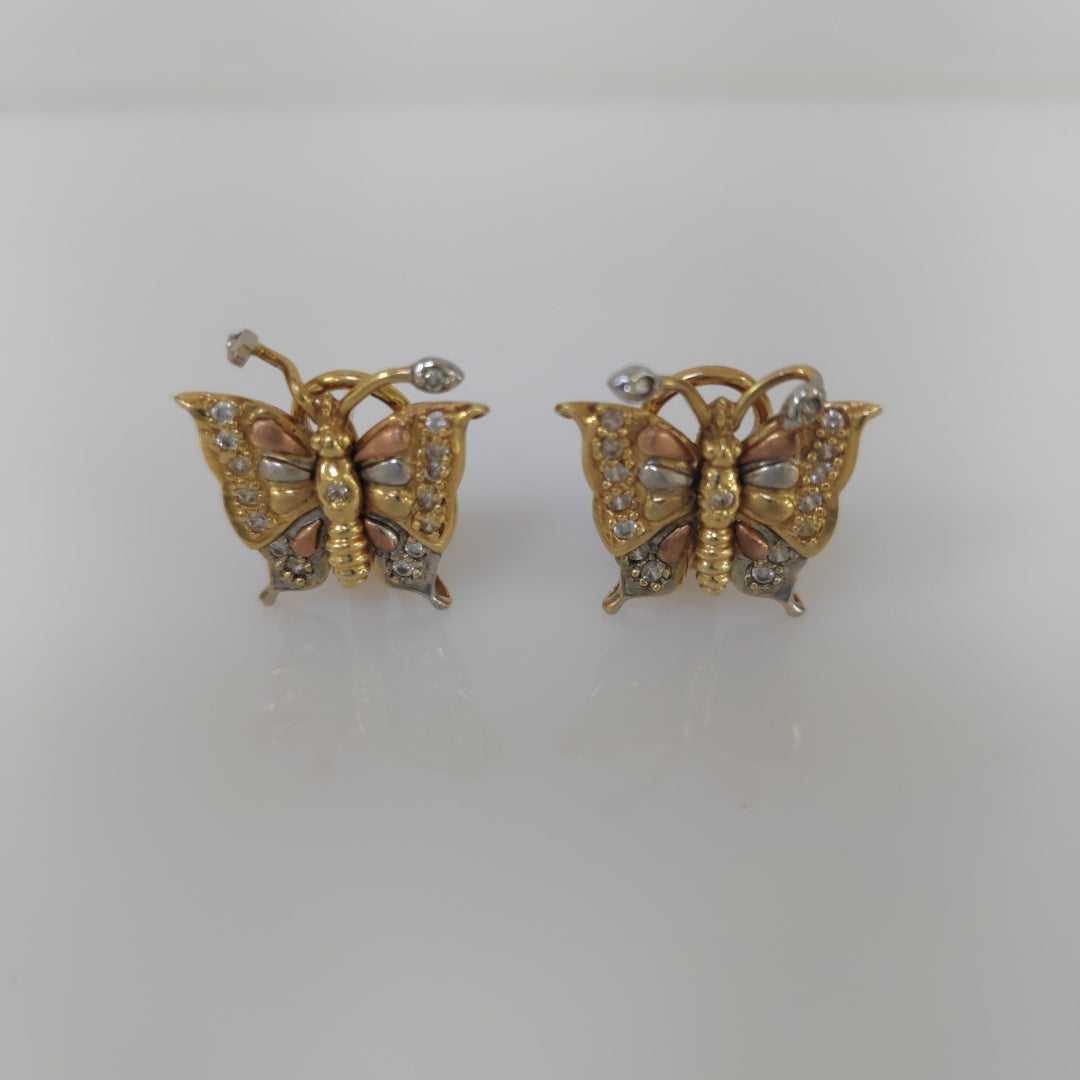 ARETES PAR ORO 14 K 9.2 GRMS (SEMINUEVO)
