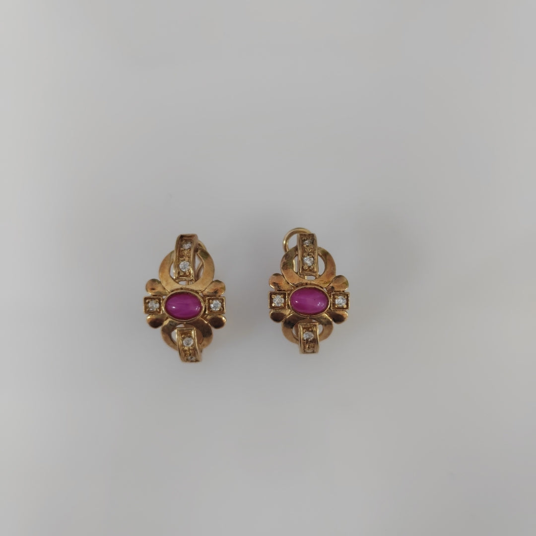 ARETES PAR ORO 14 K 5.4 GRMS (SEMINUEVO)