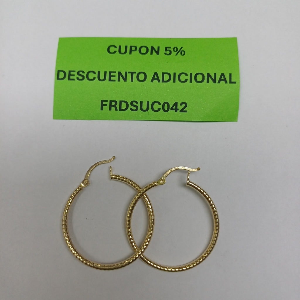 ARRACADAS PAR ORO 14 K 2,20 GRMS (SEMINUEVO)