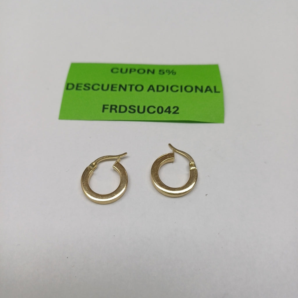 ARRACADAS PAR ORO 14 K 2,00 GRMS (SEMINUEVO)