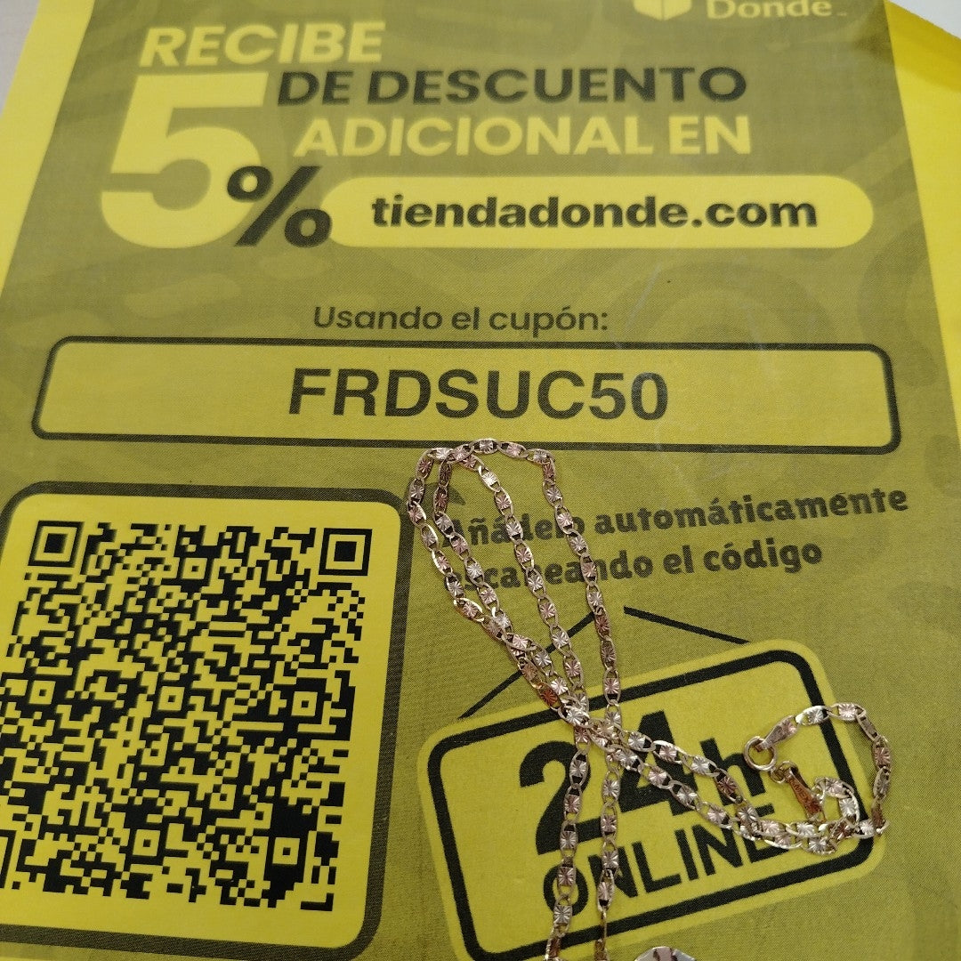CADENA ORO, ORO COMBINADO 10 K 4.8 GRMS (SEMINUEVO)