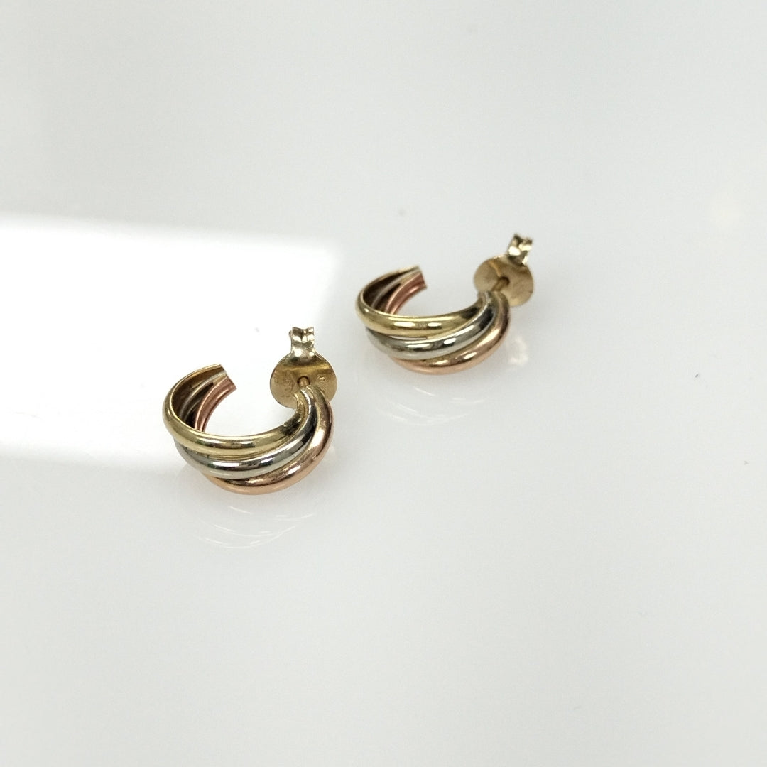 BROQUELES PAR ORO COMBINADO 10 K 2,30 GRMS (SEMINUEVO)