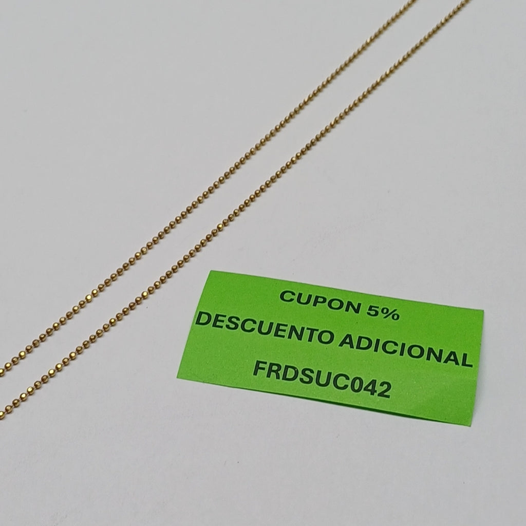 CADENA ORO 14 K 3.6 GRMS (SEMINUEVO)